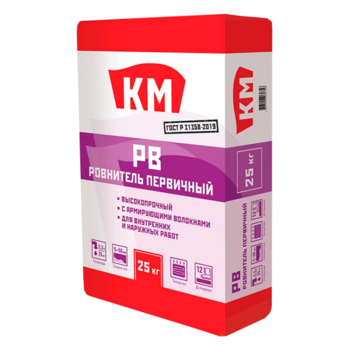 Ровнитель (стяжка пола) первичный КМ РВ 25 кг