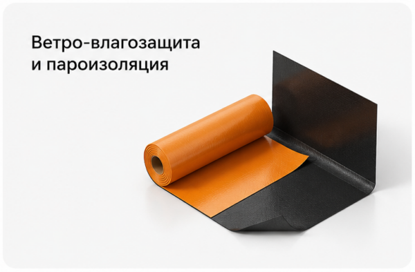 Ветро-влагозащита и пароизоляция