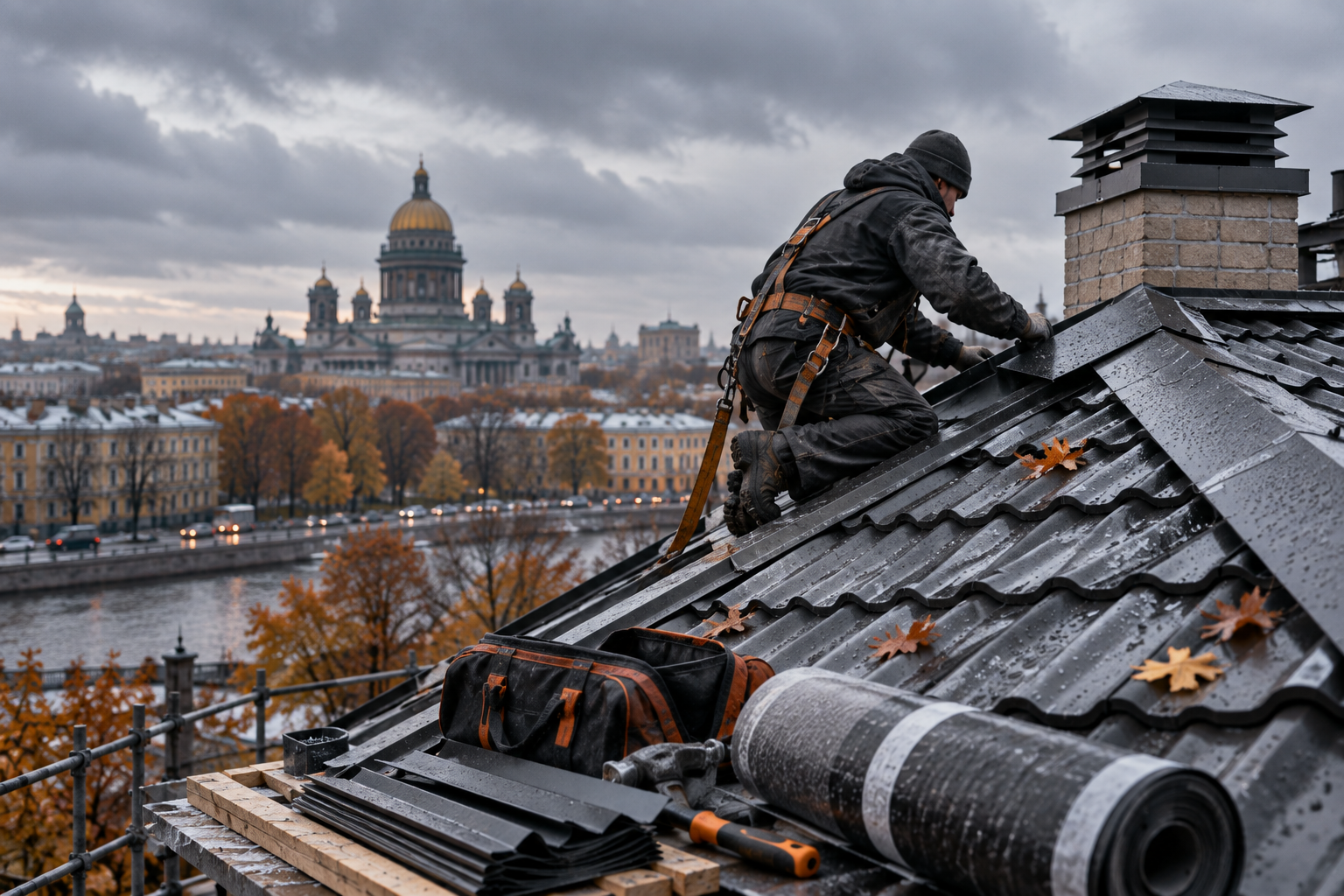 Подготовка крыши к зиме 2026 в Санкт-Петербурге